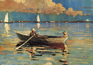 Gloucester Harbour Winslow Homer aquarelle Peinture à l'huile